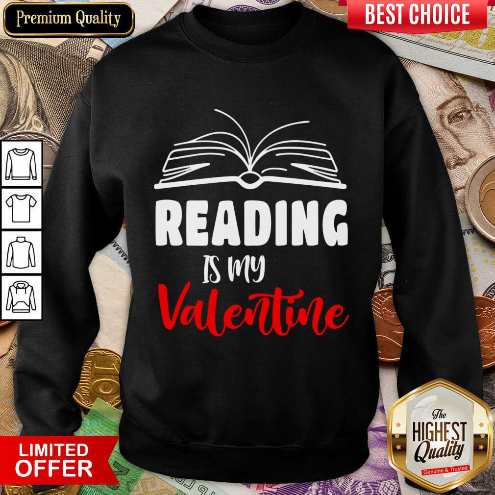 Awesome Reading Is My Valentine Shirt - Image 3