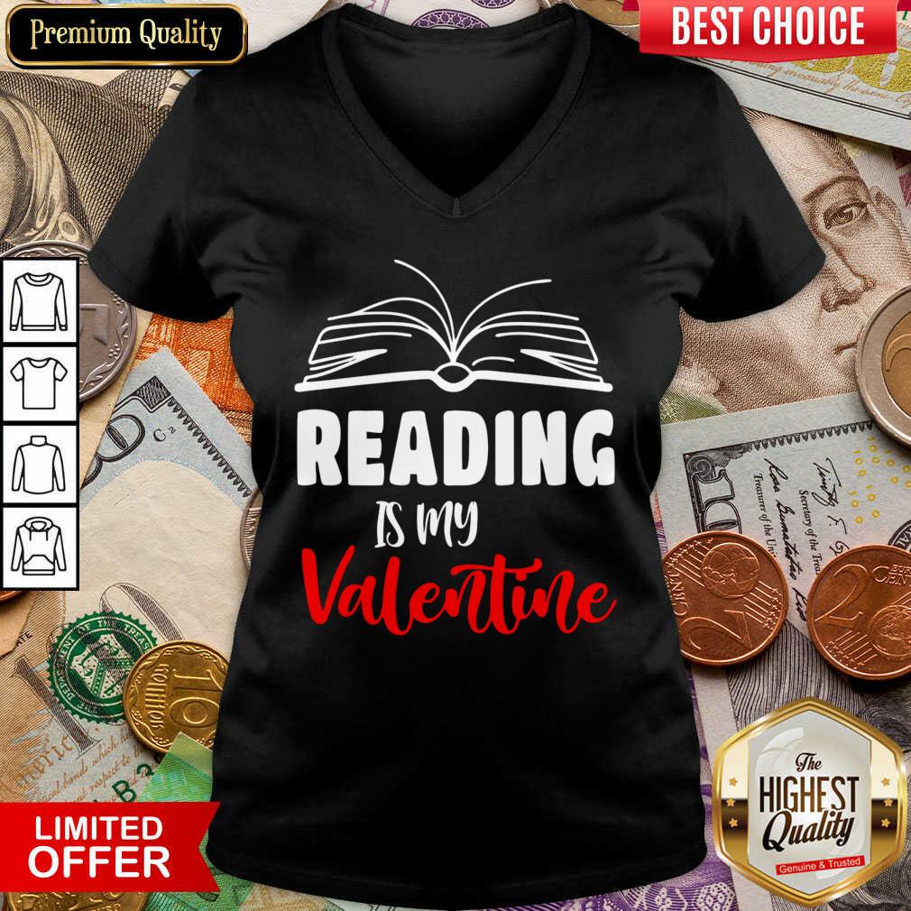 Awesome Reading Is My Valentine Shirt - Image 5