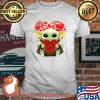 Baby Yoda Heart Roses Valentine Day Shirt