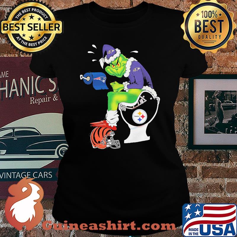 Baltimore Ravens Grinch Toilet Shirt Laides tee