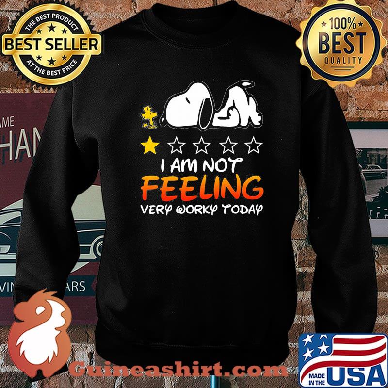 I Am Not Feeling Very Worry Today Snoopy Stars Shirt Sweater