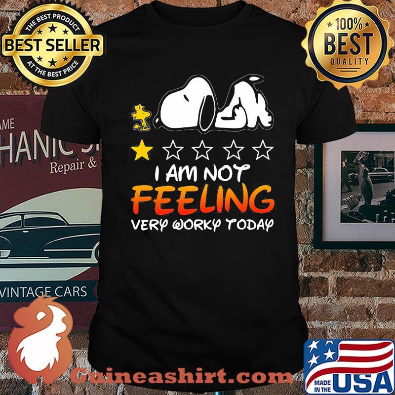I Am Not Feeling Very Worry Today Snoopy Stars Shirt Unisex