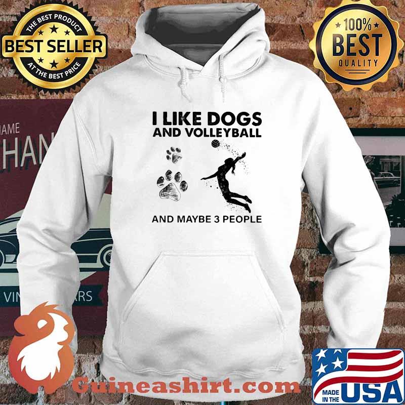 I Like Dogs And Volleyball And Maybe 3 People Shirt Hoodie