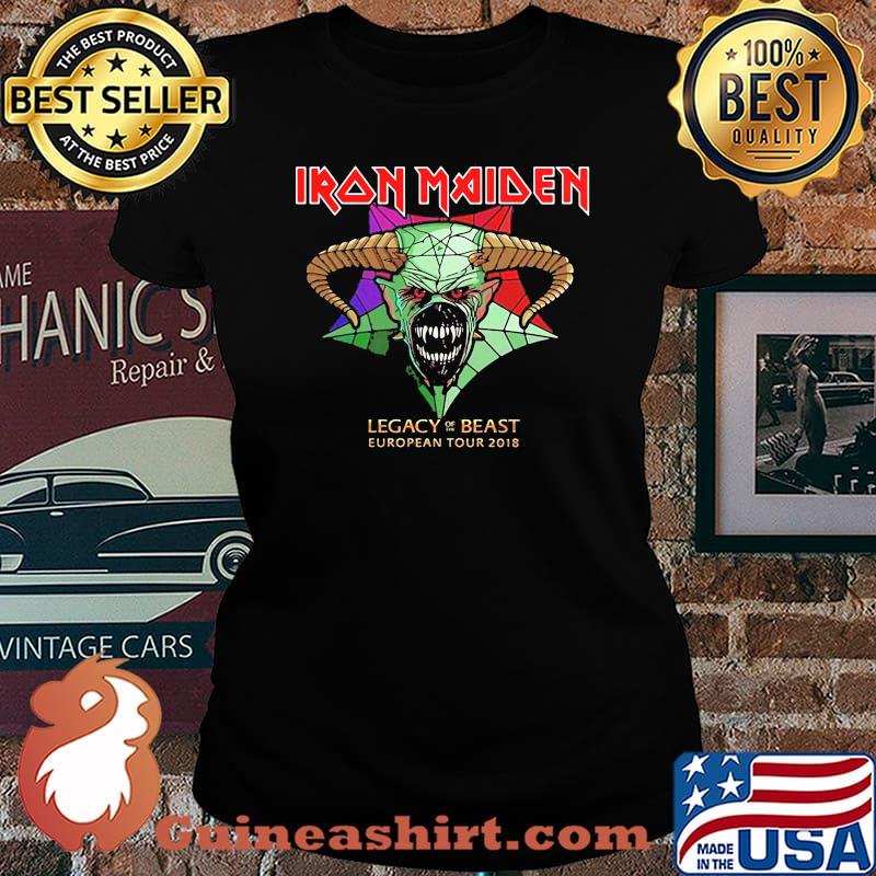 Iron Maiden 'Legacy Of The Beast Tour' Womens Fitted Shirt Laides tee