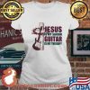 Jesus Is My Savior Guitar Is My Therapy Shirt Ladies tee