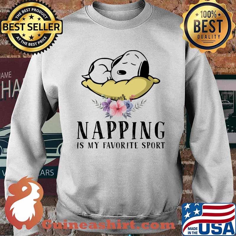 Napping Is My Favorite Sport Snoopy Sleep Flower Shirt Sweater