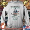 Never Underestimate A Woman Who Loves Sailing And Wine And Was Born In June Shirt Sweater