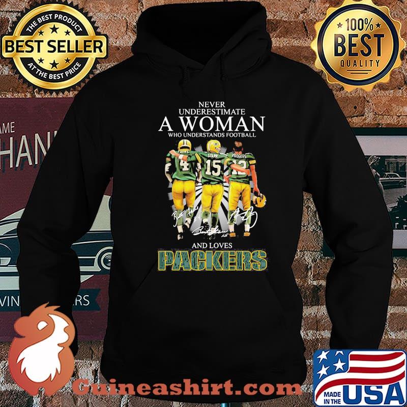 Never Underestimate A Woman Who Understand Football And Loves Packers Signature Shirt