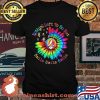 Nothin' Let's To Do But Smile Sunflower Dancing Bear Grate Full SKull Shirt