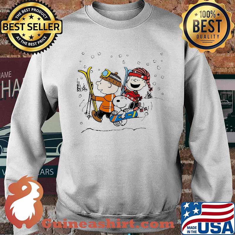 Official Snoopy And Friends Snowboarding Shirt Sweater