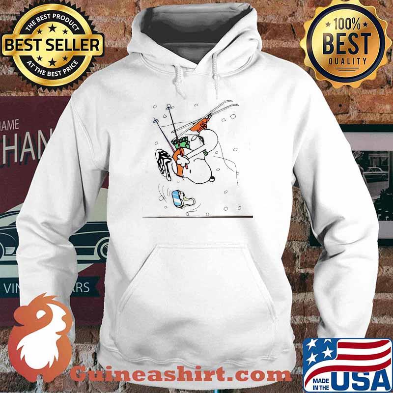 Official Snoopy Snowboarding Shirt Hoodie
