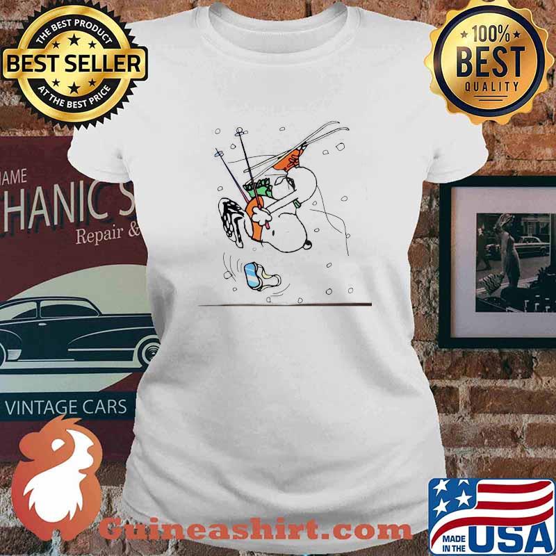 Official Snoopy Snowboarding Shirt Ladies tee