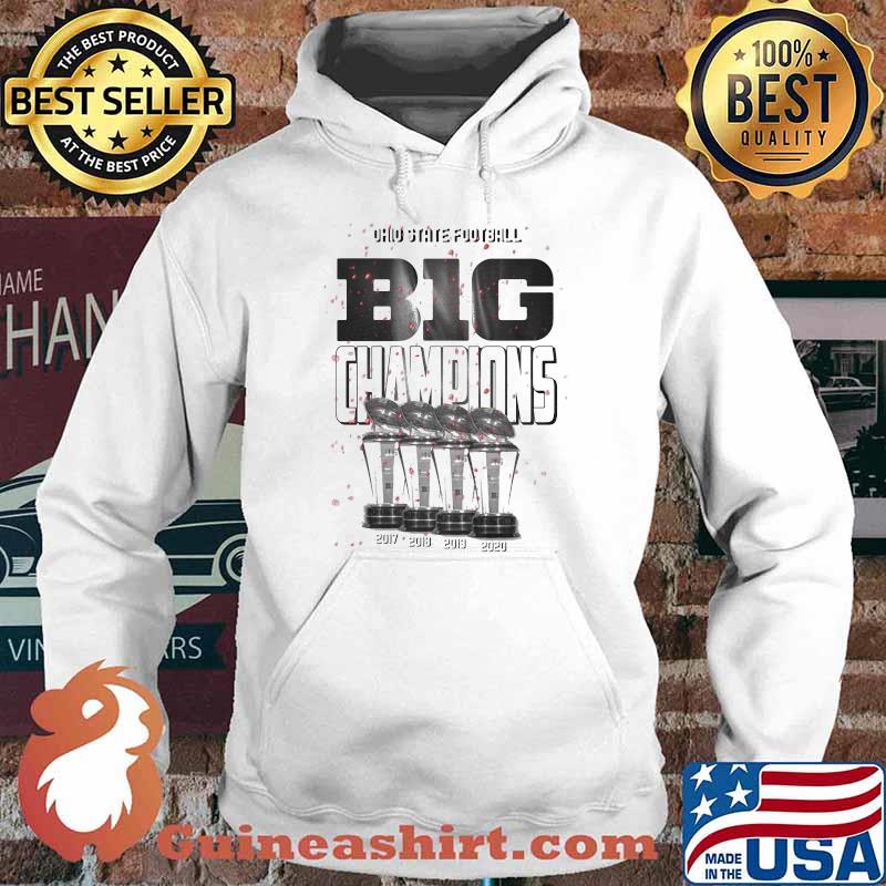 Ohio State Football Back To Back Big Champions Win Shirt Hoodie