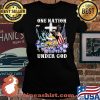 One Nation Under God American Flag Minnesota Vikings Football Shirt Laides tee