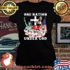 One Nation Under God American Flag Tampa Bay Buccaneers Shirt Laides tee
