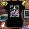 One Nation Under God Baltimore Ravens American Flag Shirt Laides tee