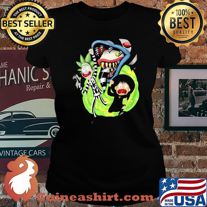 Rick Sanchez Morty Beetlejuice Cartoon Shirt Laides tee