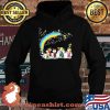 Snoopy Woodstock And Friends Snowman Rainbow Shirt Hoodie