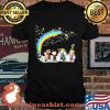 Snoopy Woodstock And Friends Snowman Rainbow Shirt