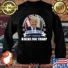 Thank You President Donald Trump 45th Bikers For Trump Stars American Flag Shirt Sweater