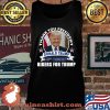 Thank You President Donald Trump 45th Bikers For Trump Stars American Flag Shirt Tank top