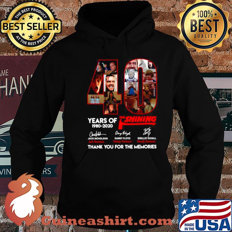 40 years of 1980 2020 The Shining thank you for the memories signatures shirt