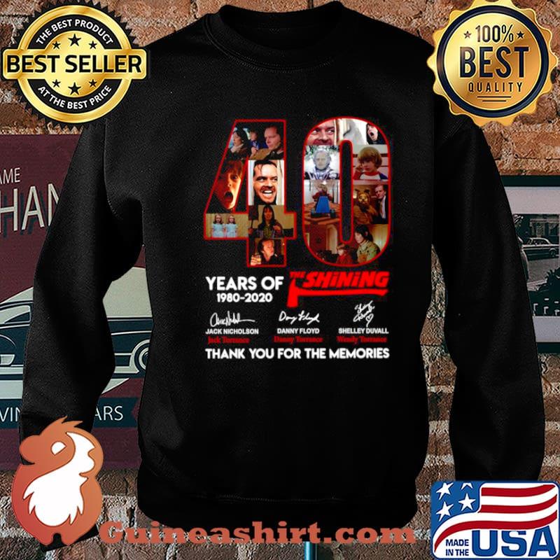 40 years of 1980 2020 The Shining thank you for the memories signatures s Sweater