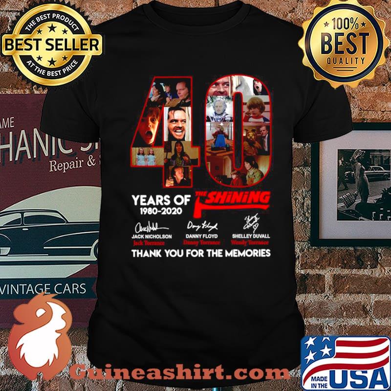 40 years of 1980 2020 The Shining thank you for the memories signatures s Unisex
