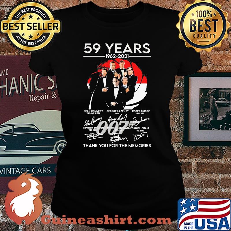 59 Years 1962 2021 Thank You For The Memories Signature Shirt Laides tee