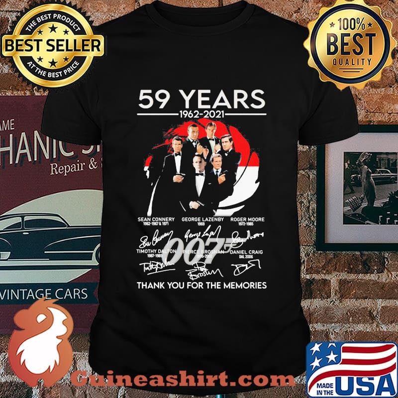 59 Years 1962 2021 Thank You For The Memories Signature Shirt