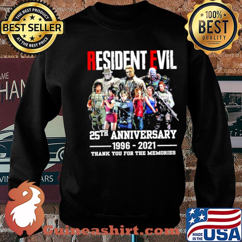 Resident Evil 25th Anniversary 1996 2021 Thank You For The Memories s Sweater