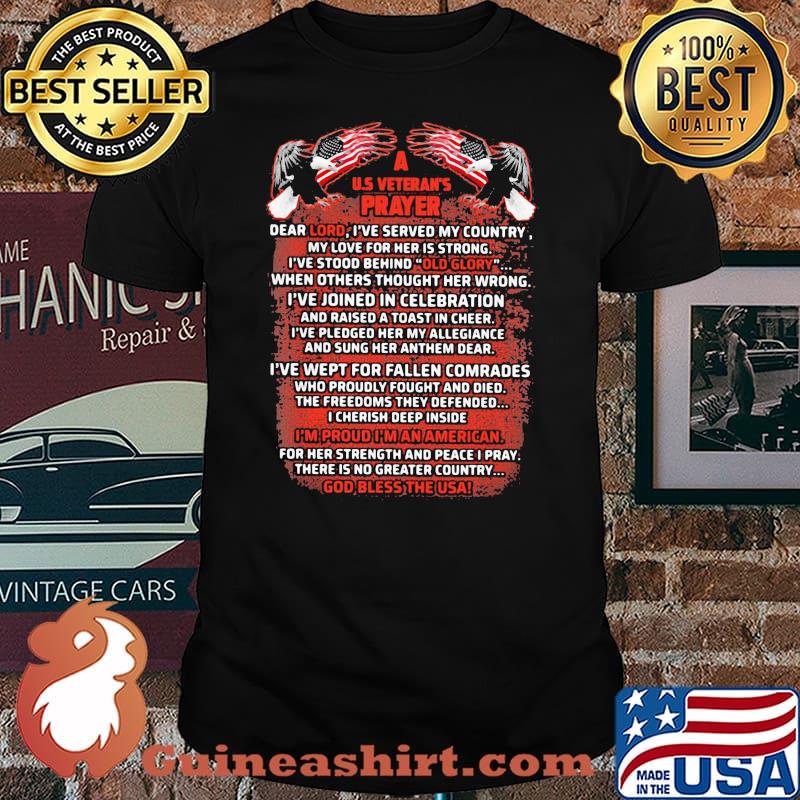 A U.S Veteran's Player Eagle American Flag Shirt