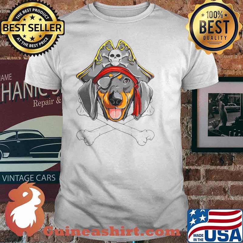 Caribbean Beads Dachshund Pirate shirt