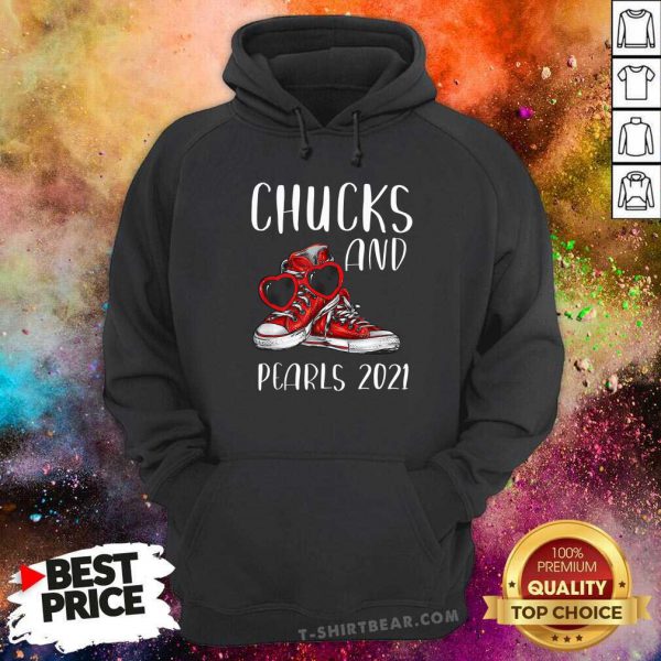 Cheated Red Chucks And Pearls Kamala Harris 2021 Shirt - Image 5
