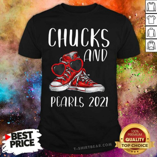 Cheated Red Chucks And Pearls Kamala Harris 2021 Shirt