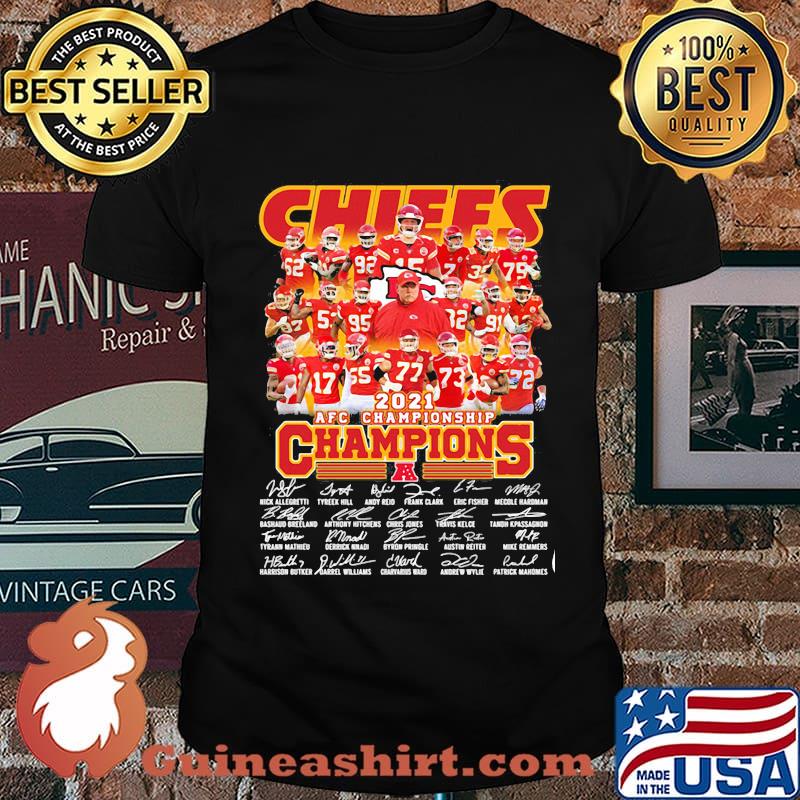 Chiefs 2021 Afc Championship Champions Signature Shirt