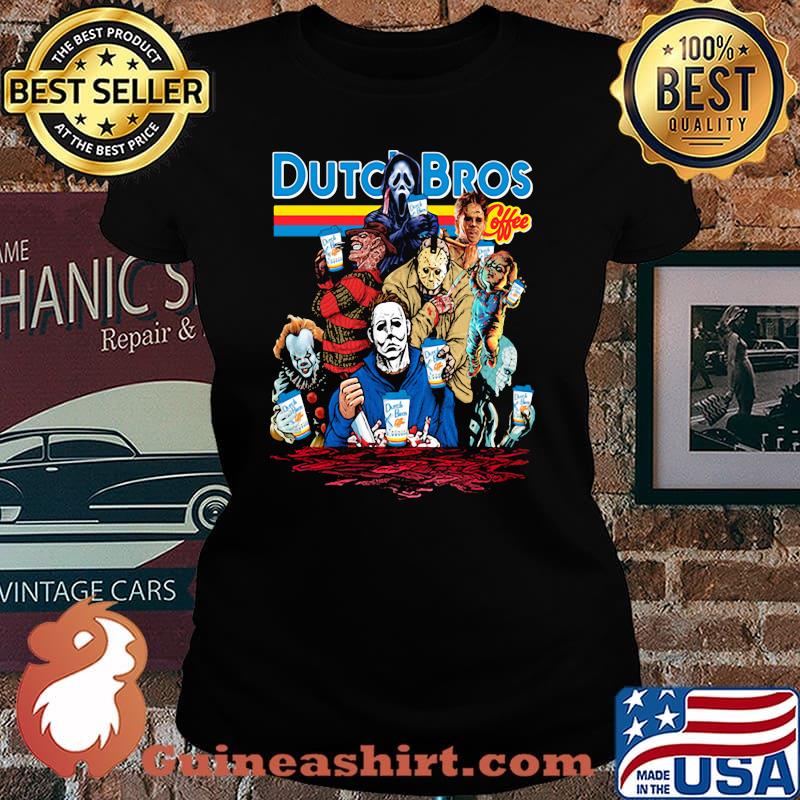 Collectibles Horror Characters Dutch Bros Coffee Shirt Laides tee