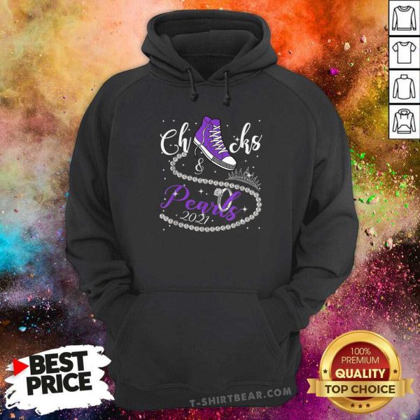 Confident Purple Chuck And Pearls Kamala Harris 2021 Shirt - Image 5