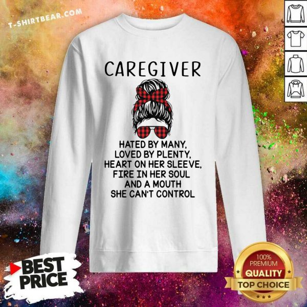Depressed Caregiver And A Mouth 5 She Cant Control Shirt - Image 2