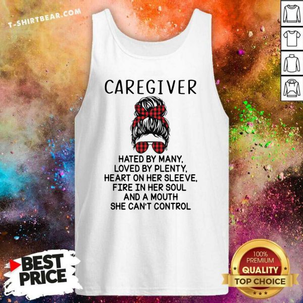 Depressed Caregiver And A Mouth 5 She Cant Control Shirt - Image 4