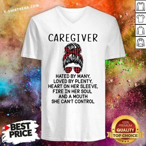 Depressed Caregiver And A Mouth 5 She Cant Control Shirt - Image 3