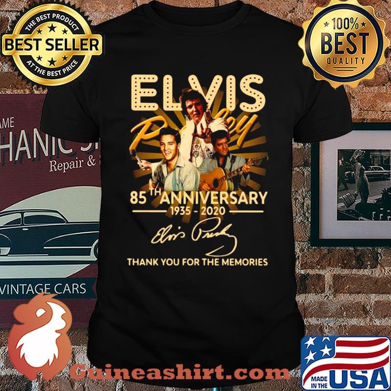 Elvis Presley 85th Anniversary 1935 2020 Signature Thank You For The Memories s Unisex