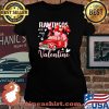 Flamingos Are My Valentine Heart Car Red Shirt Laides tee