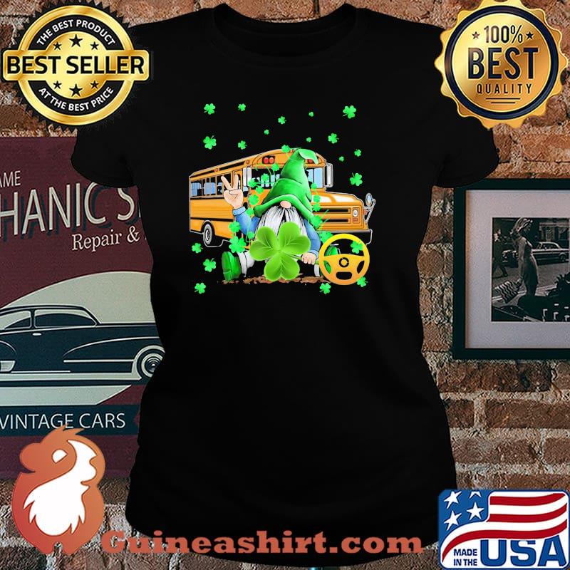 Gnome Bus Driver Patrick’s Day Shirt Laides tee