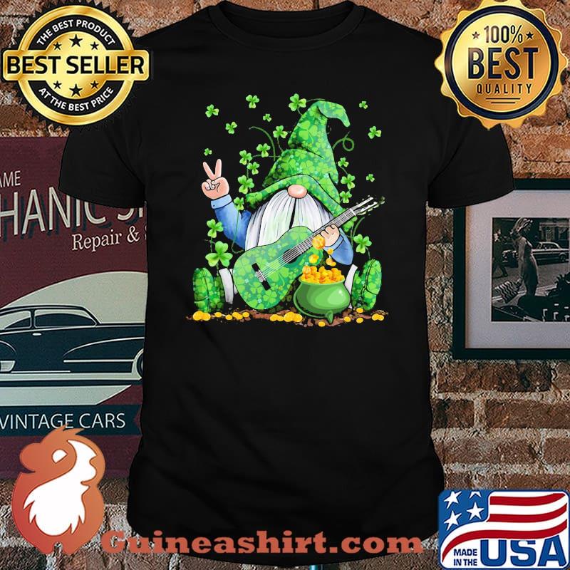 Gnome Play Guitar Patrick’s Day Shirt