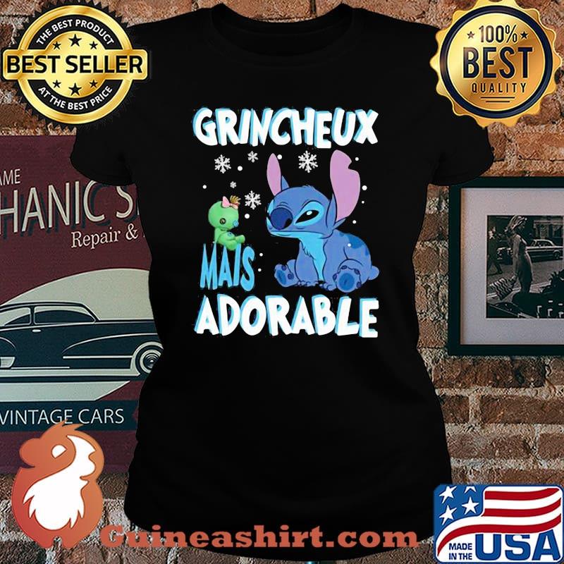 Grincheux Mais Adorable Stitch Shirt Laides tee