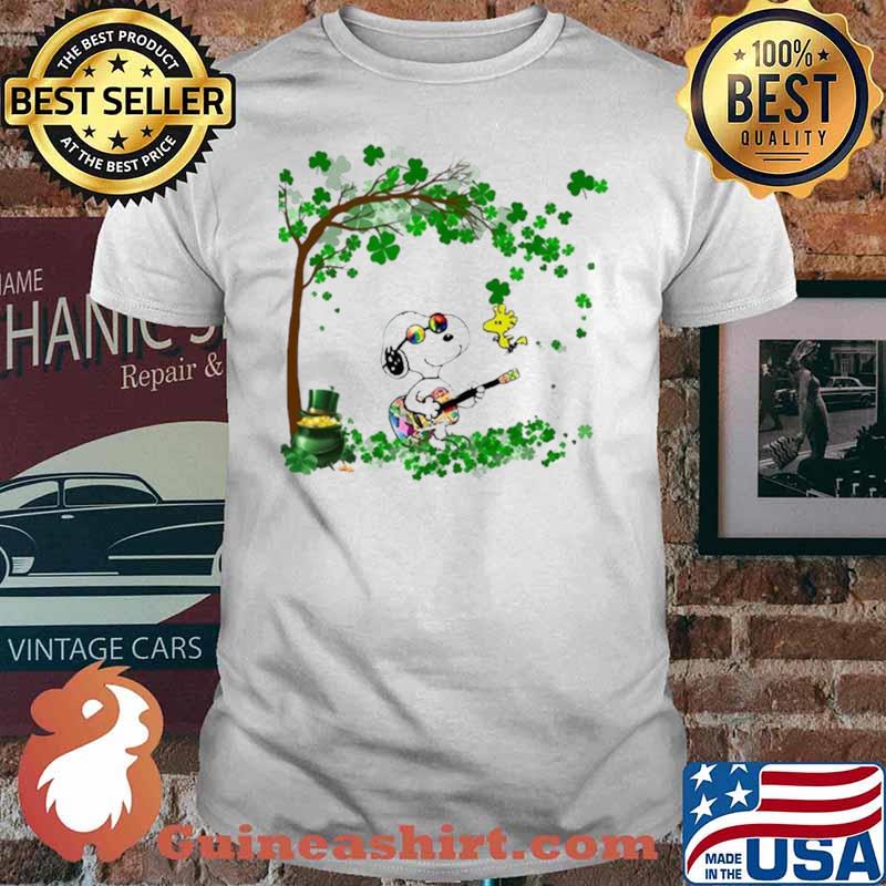Happy Snoopy and Woodstock St Patricks Day tree shirt
