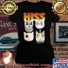 Hiss Cats Kittens Kiss Rock Shirt Laides tee