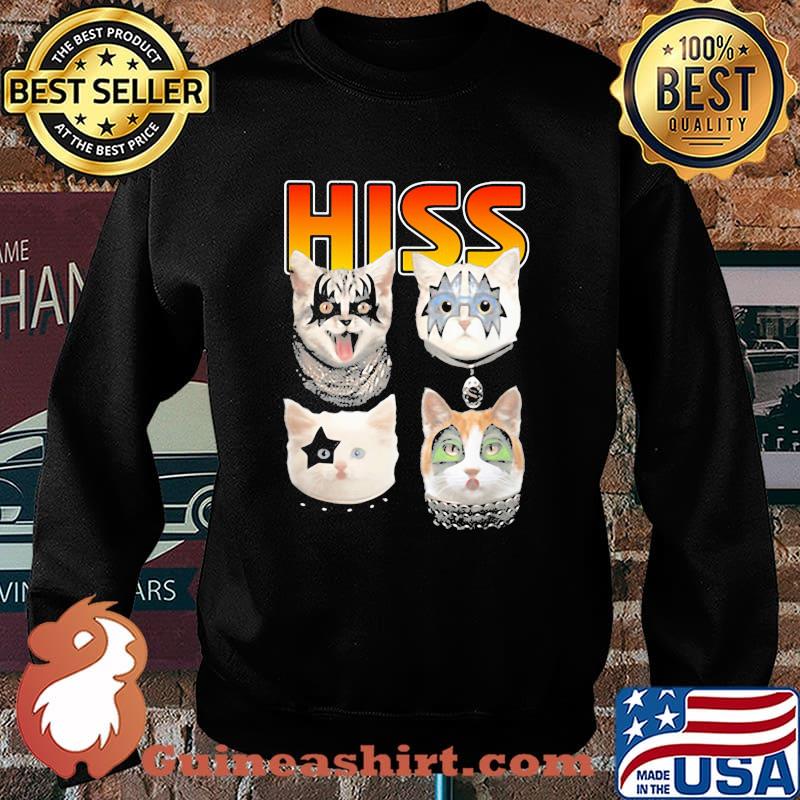 Hiss Cats Kittens Kiss Rock Shirt Sweater