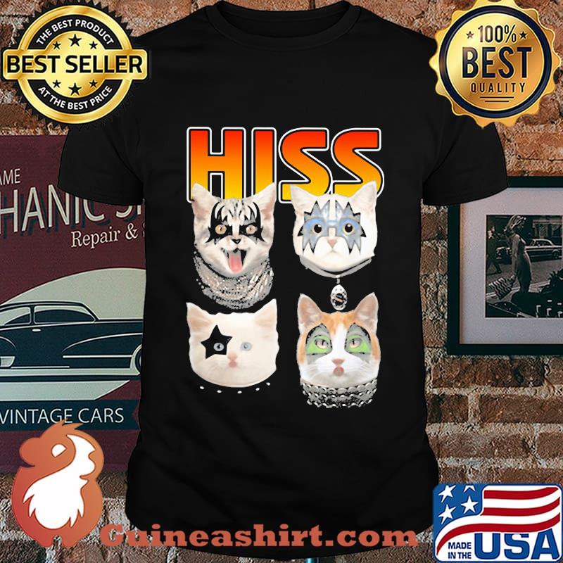 Hiss Cats Kittens Kiss Rock Shirt
